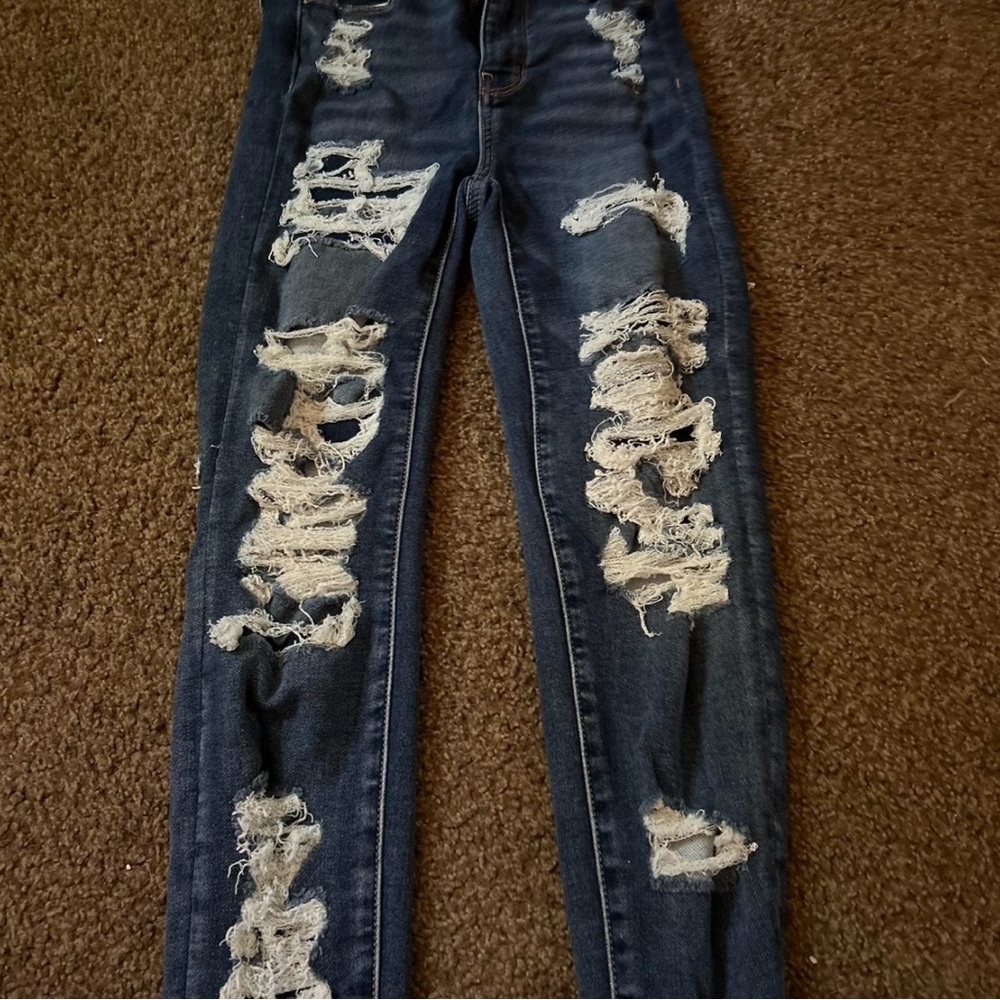 AMERICAN EAGLE Distressed Blue Women's Jeans